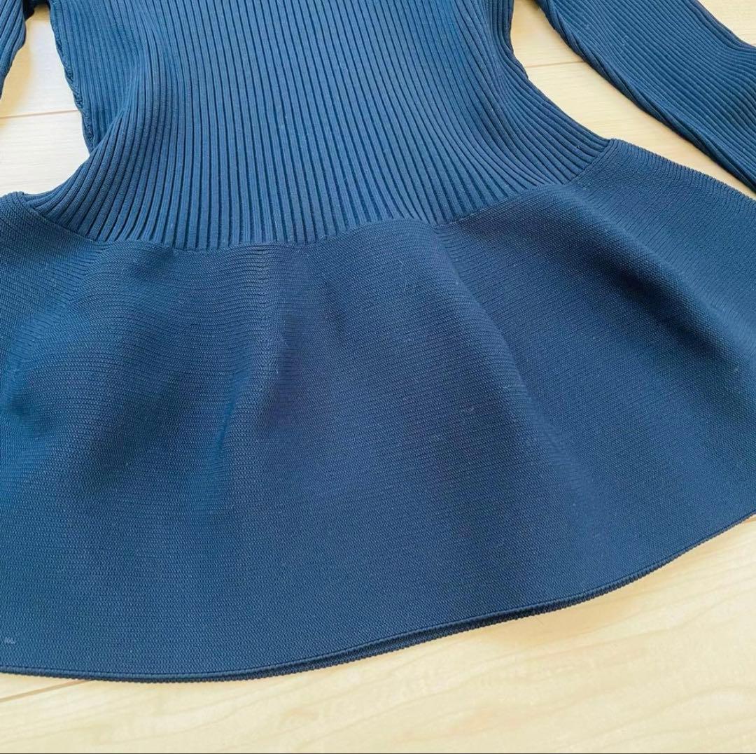 極美品✨アルアバイル　ホールガーメントガーターペプラムプルオーバー　24SS