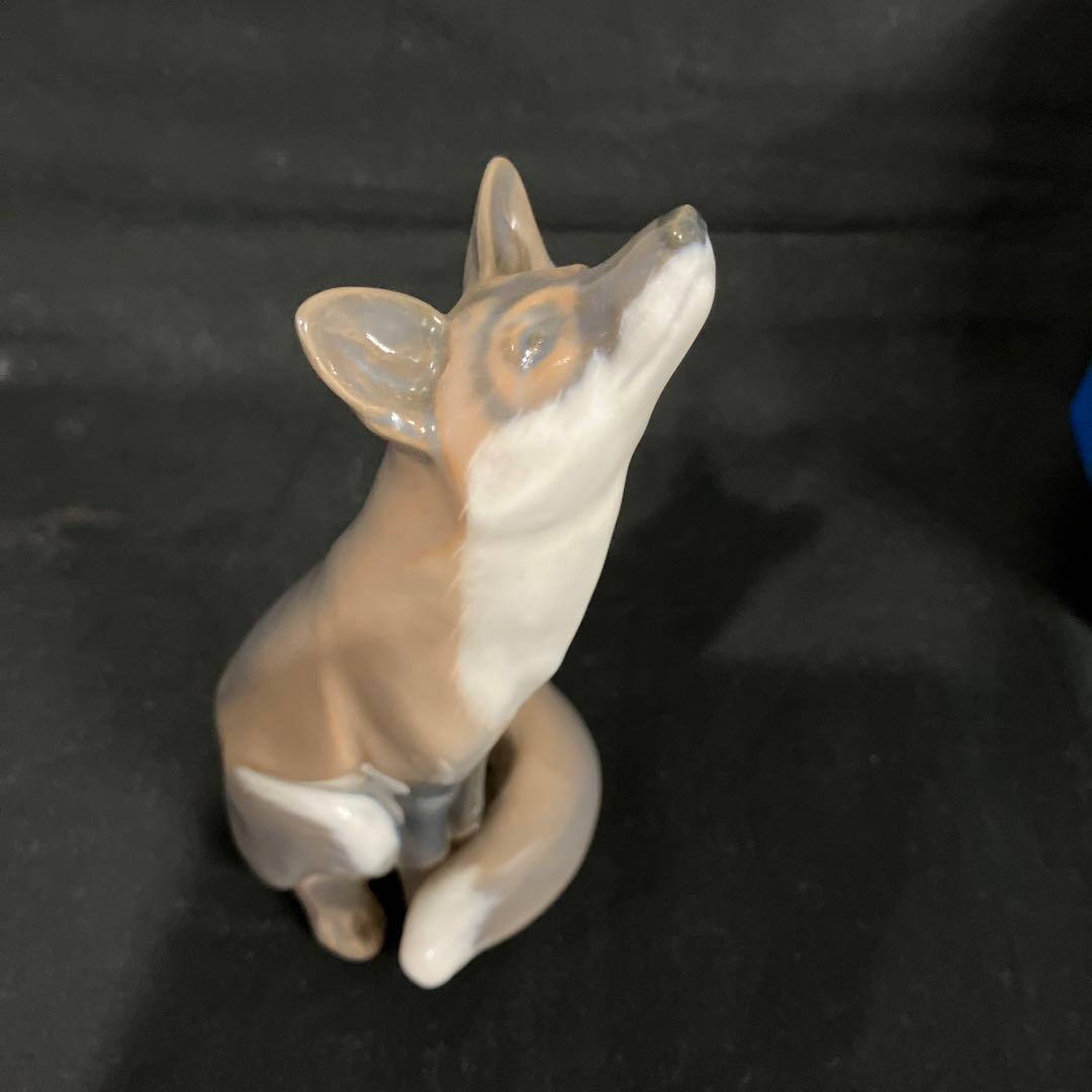 置物　ロイヤルコペンハーゲン　きつね　共箱付き