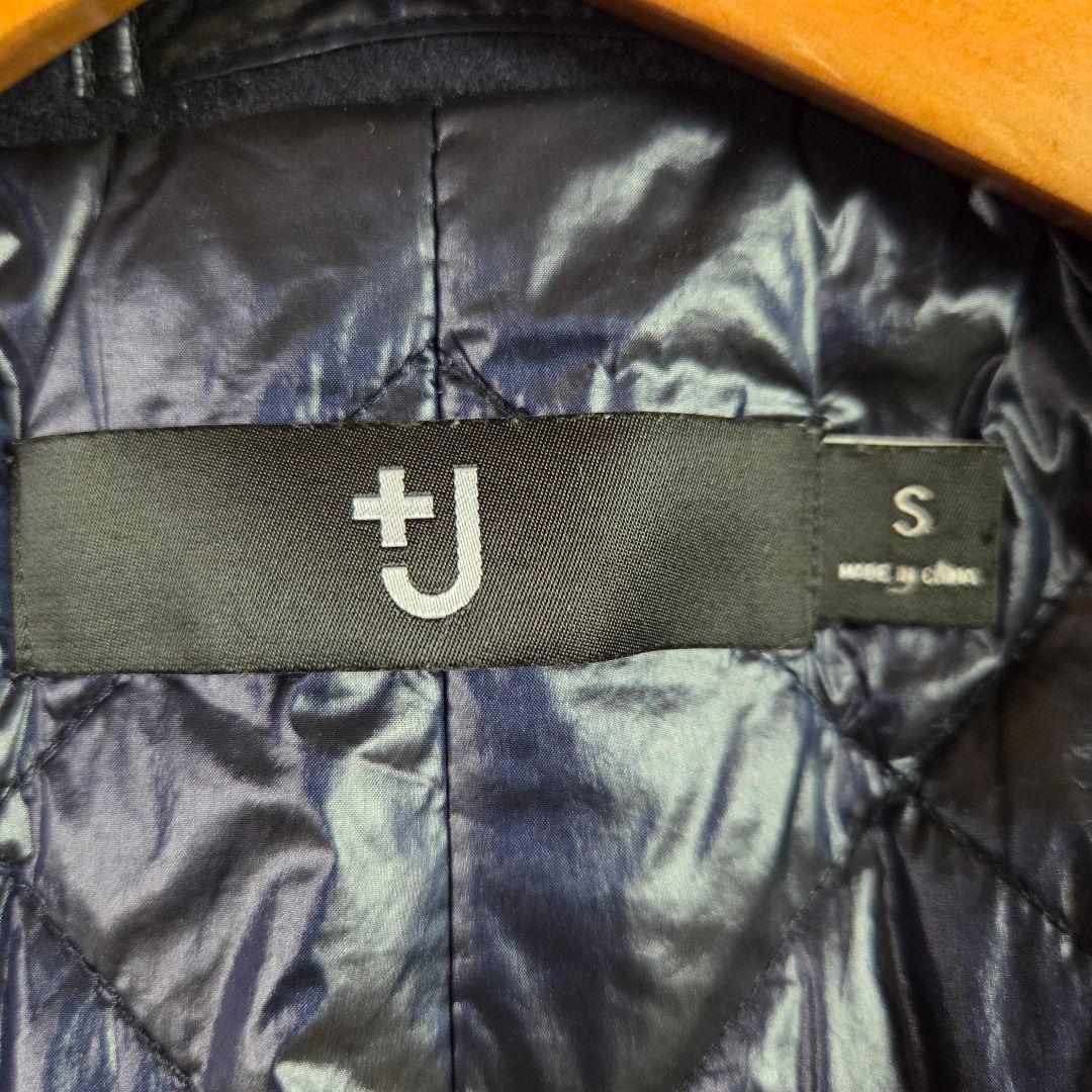 極美品 ユニクロ +J オーバーサイズ Pコート サイズS ダークネイビー