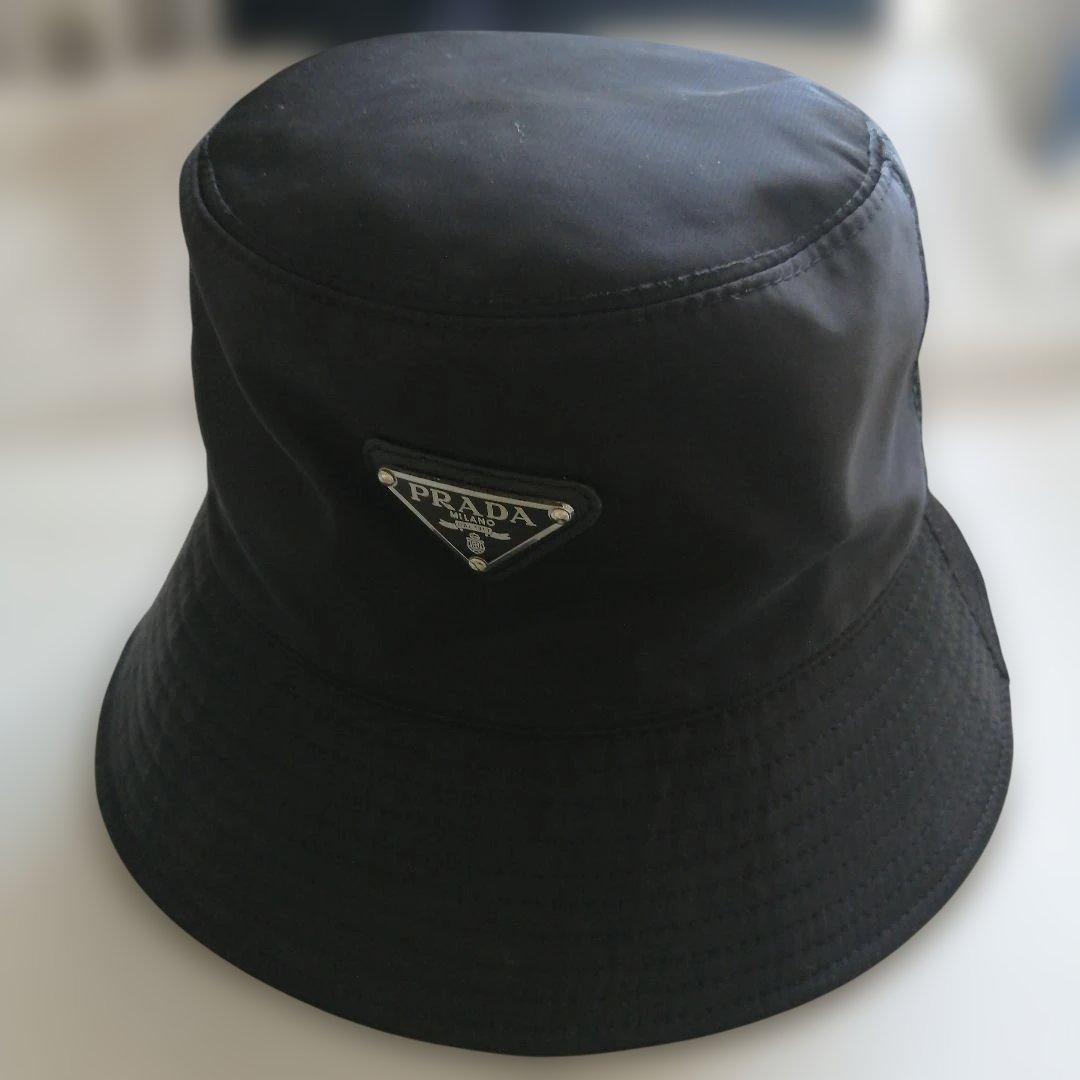 PRADA バケットハット ブラック サイズ L