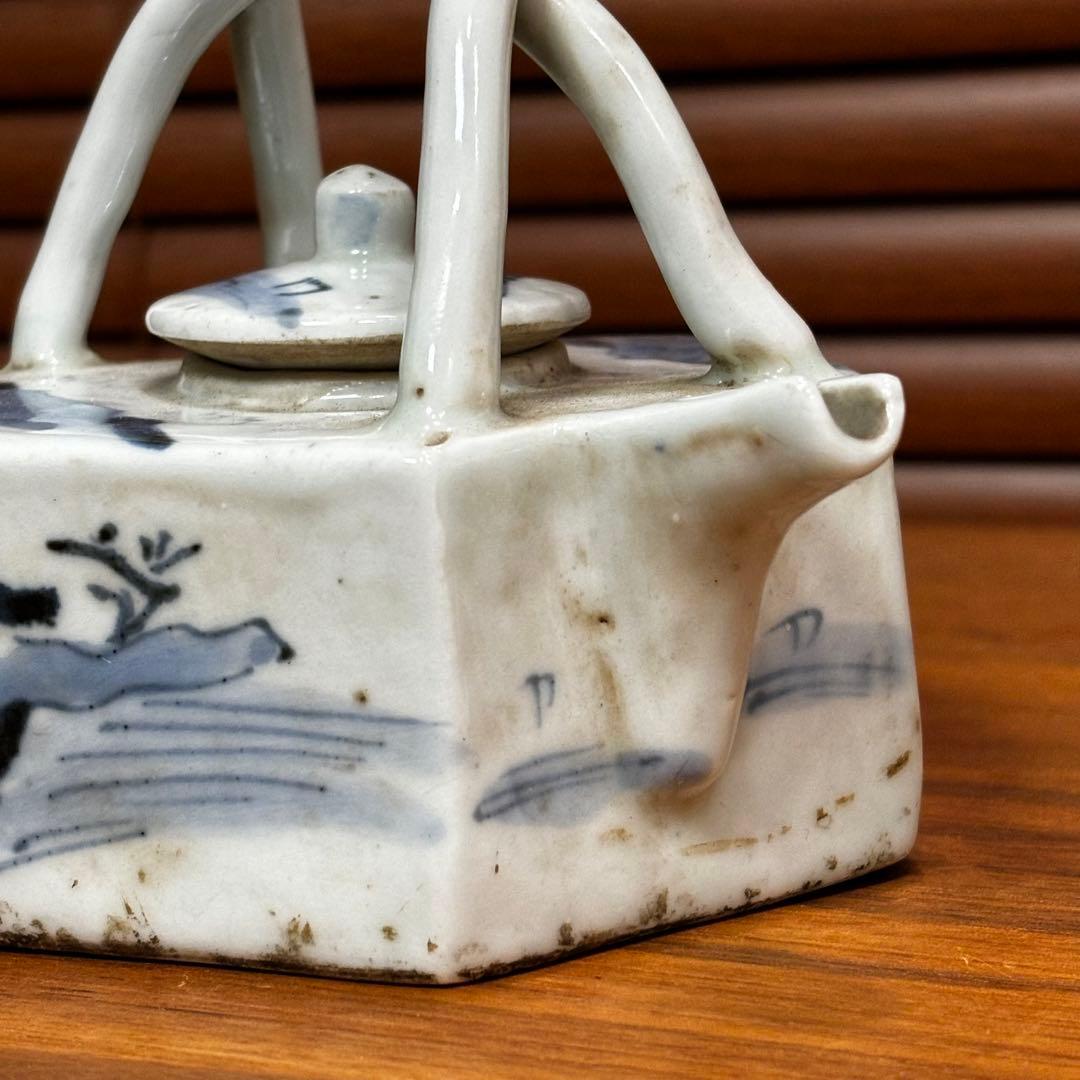 中国　古染　水注　中国で購入