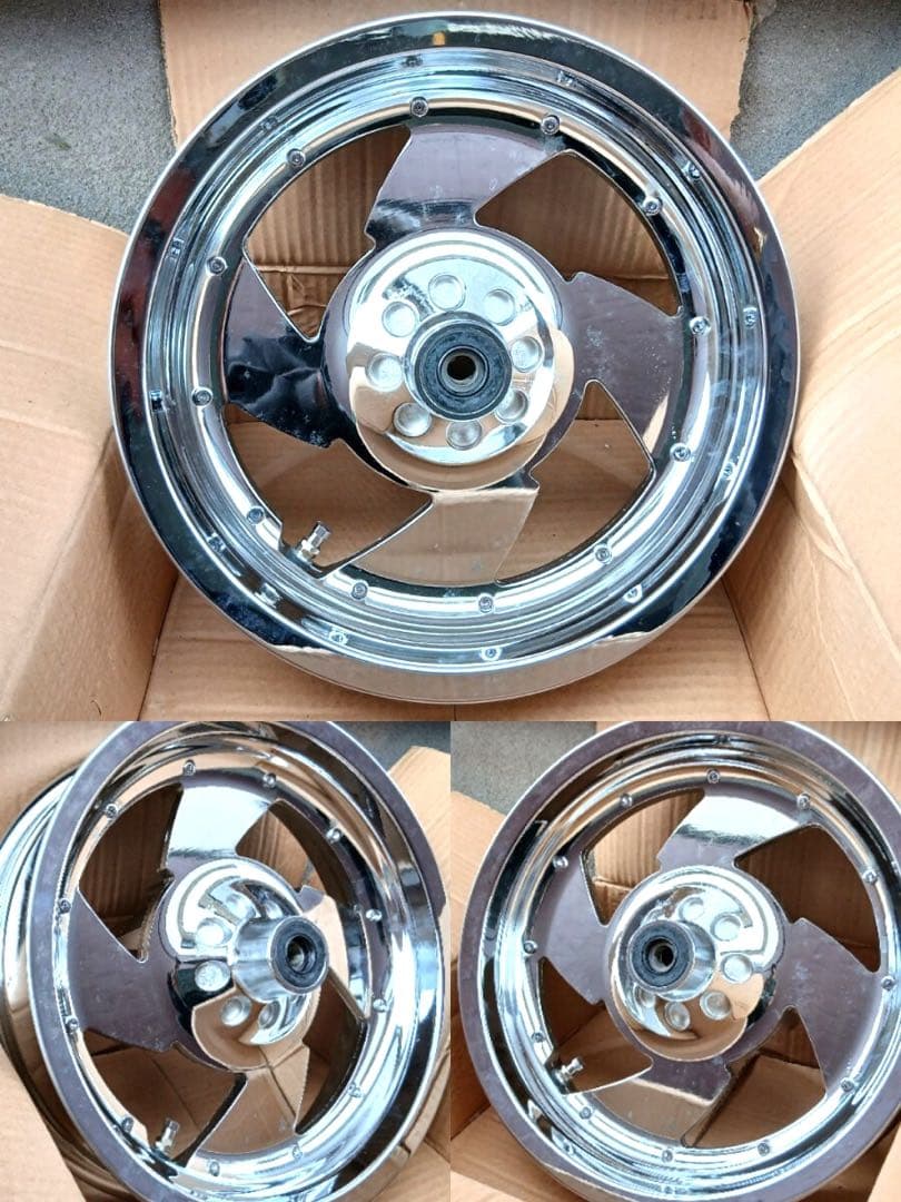 ビックスクーター メッキホイール 13インチ ヤマハ　マジェスティ　マグザム