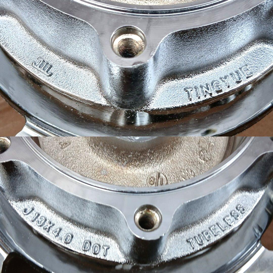 ビックスクーター メッキホイール 13インチ ヤマハ　マジェスティ　マグザム