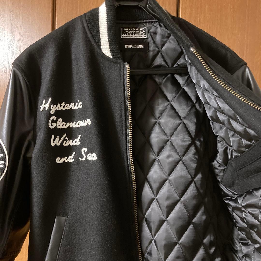 納品書付　ヒステリックグラマー WIND AND SEA スタジャン