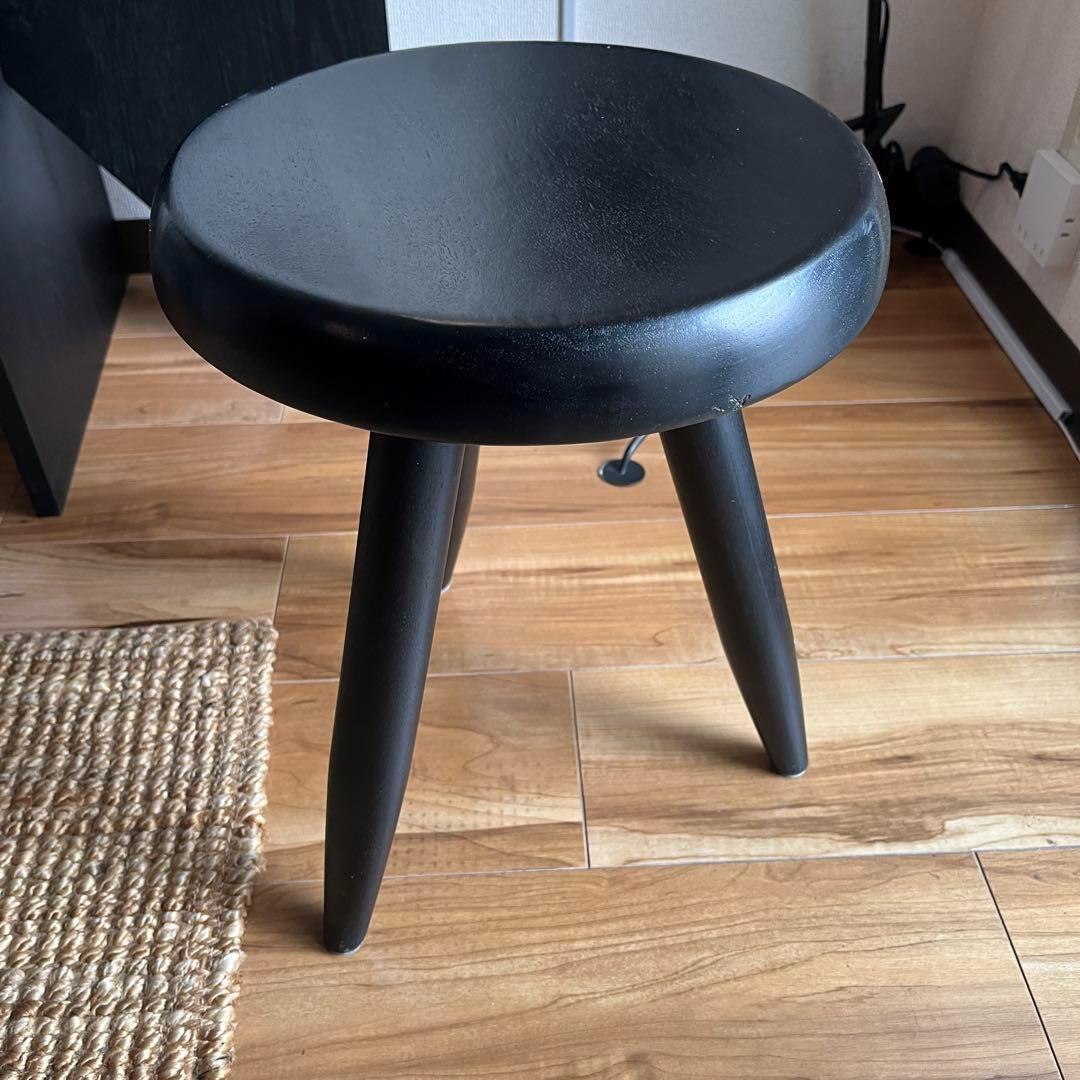 ベルジェ　スツール　カッシーナ　ブラック　シャルロット　ペリアン