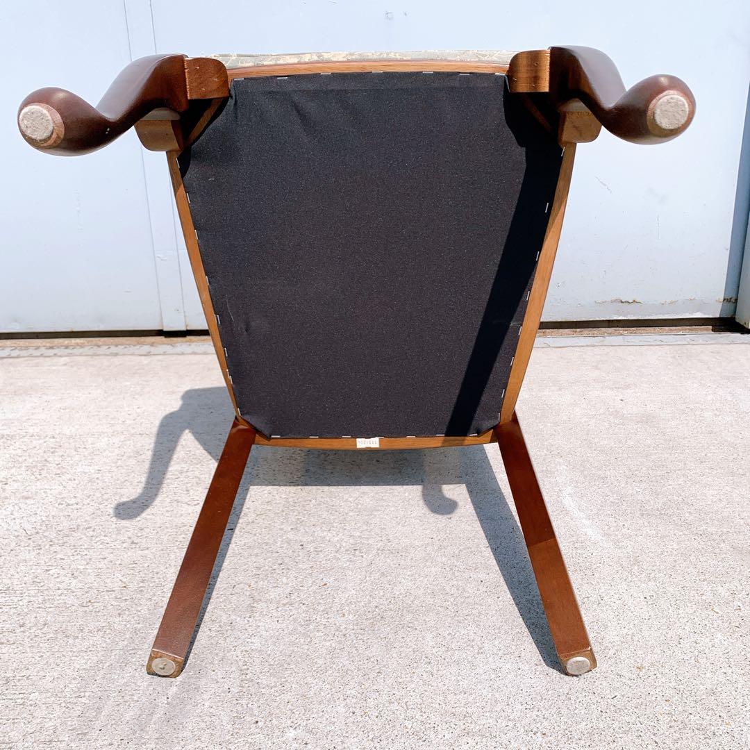【美品】Maruni マルニ木工 ダイニングチェア アンティークチェア 猫脚③