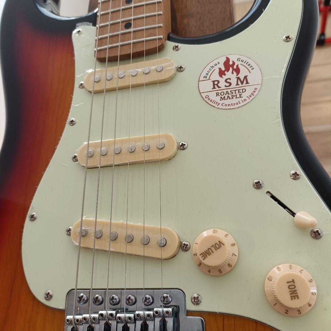 【美品】Bacchus BST-1-RSM ストラトキャスター ネック追柾目