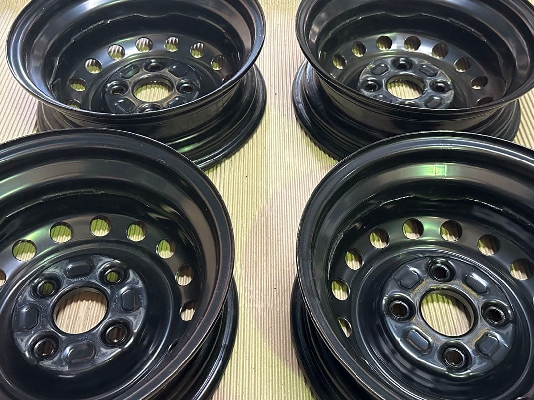 【新車外し】純正　鉄チン&キャップ　4本　ハイゼット　アトレー　S700V系