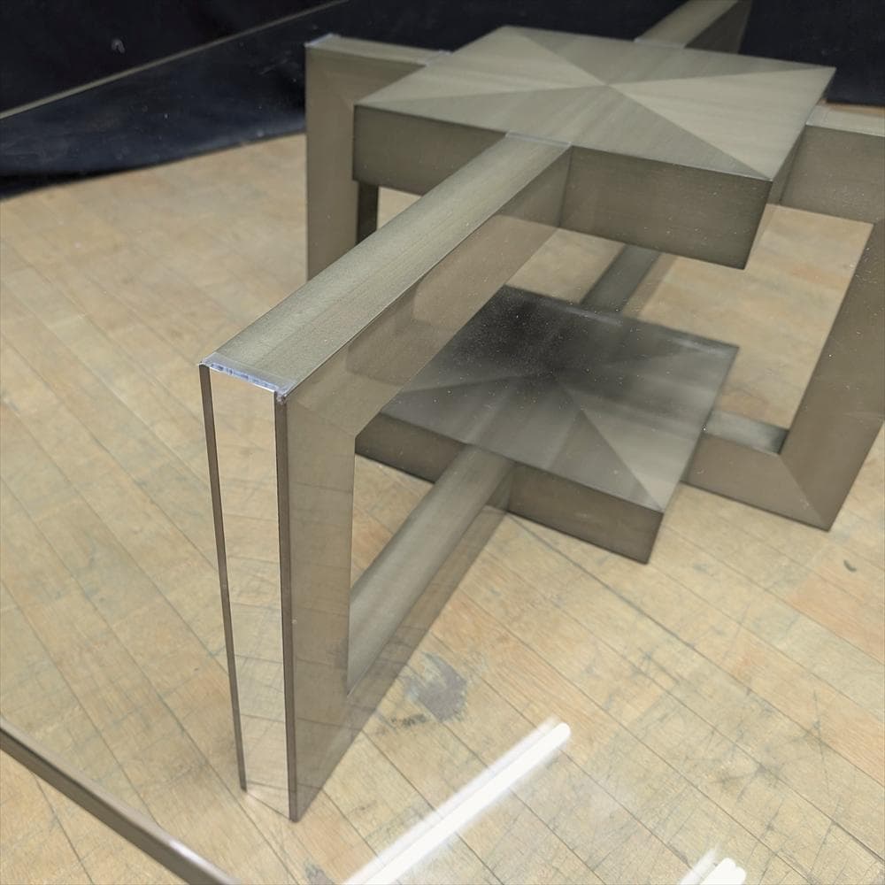 美品　IDC　大塚　デコレ　リビングテーブル　センターテーブル　コーヒーテーブル