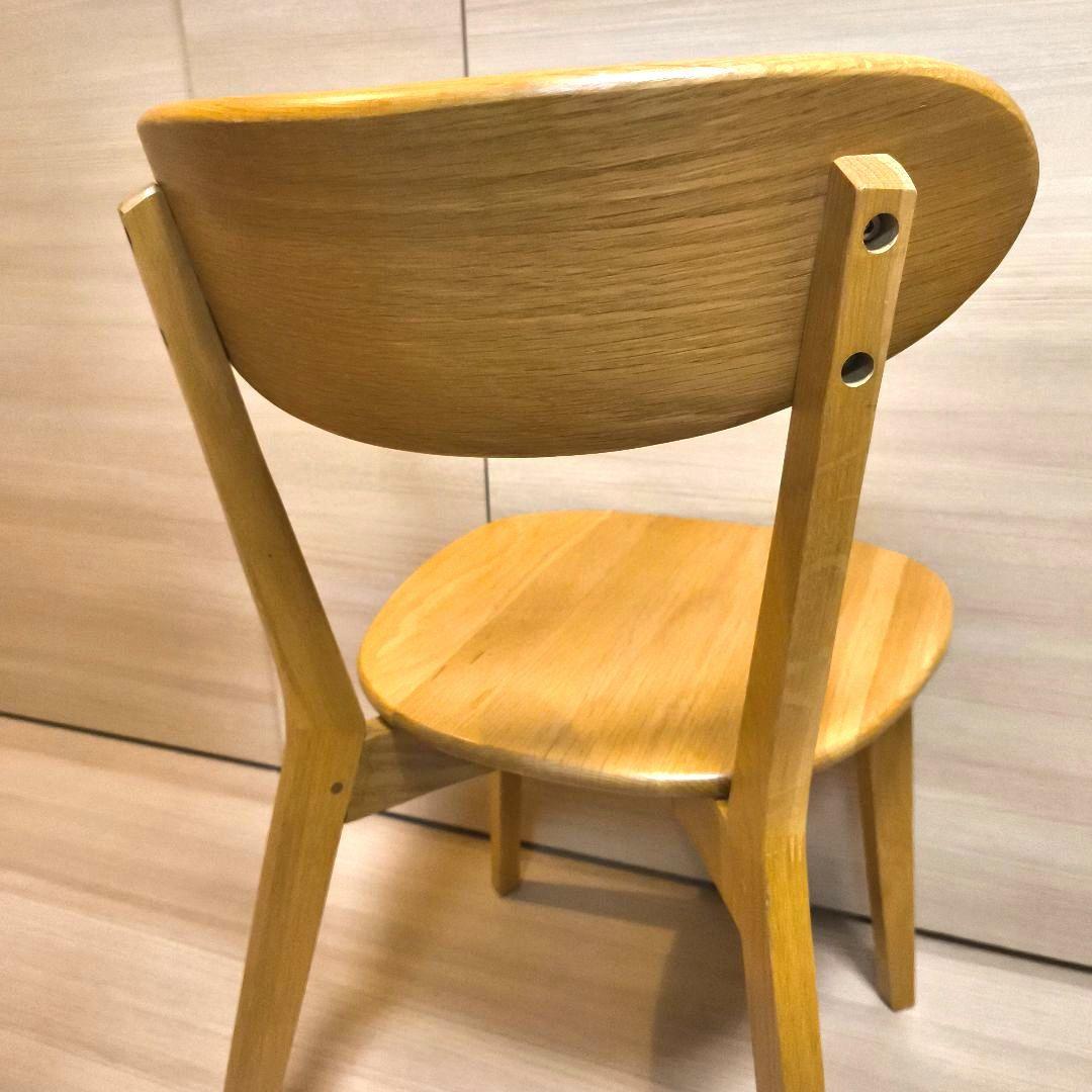 ダイニングチェア　大川家具　　オーク無垢　ウッドチェア