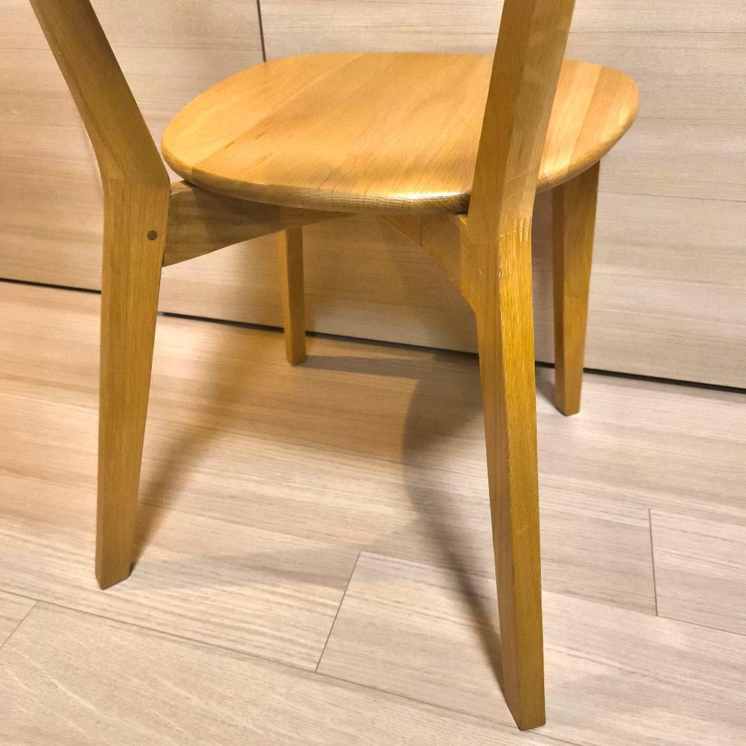 ダイニングチェア　大川家具　　オーク無垢　ウッドチェア