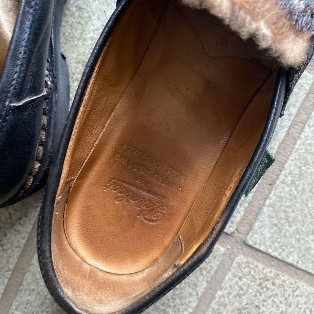 パラブーツ　ファー　ローファー