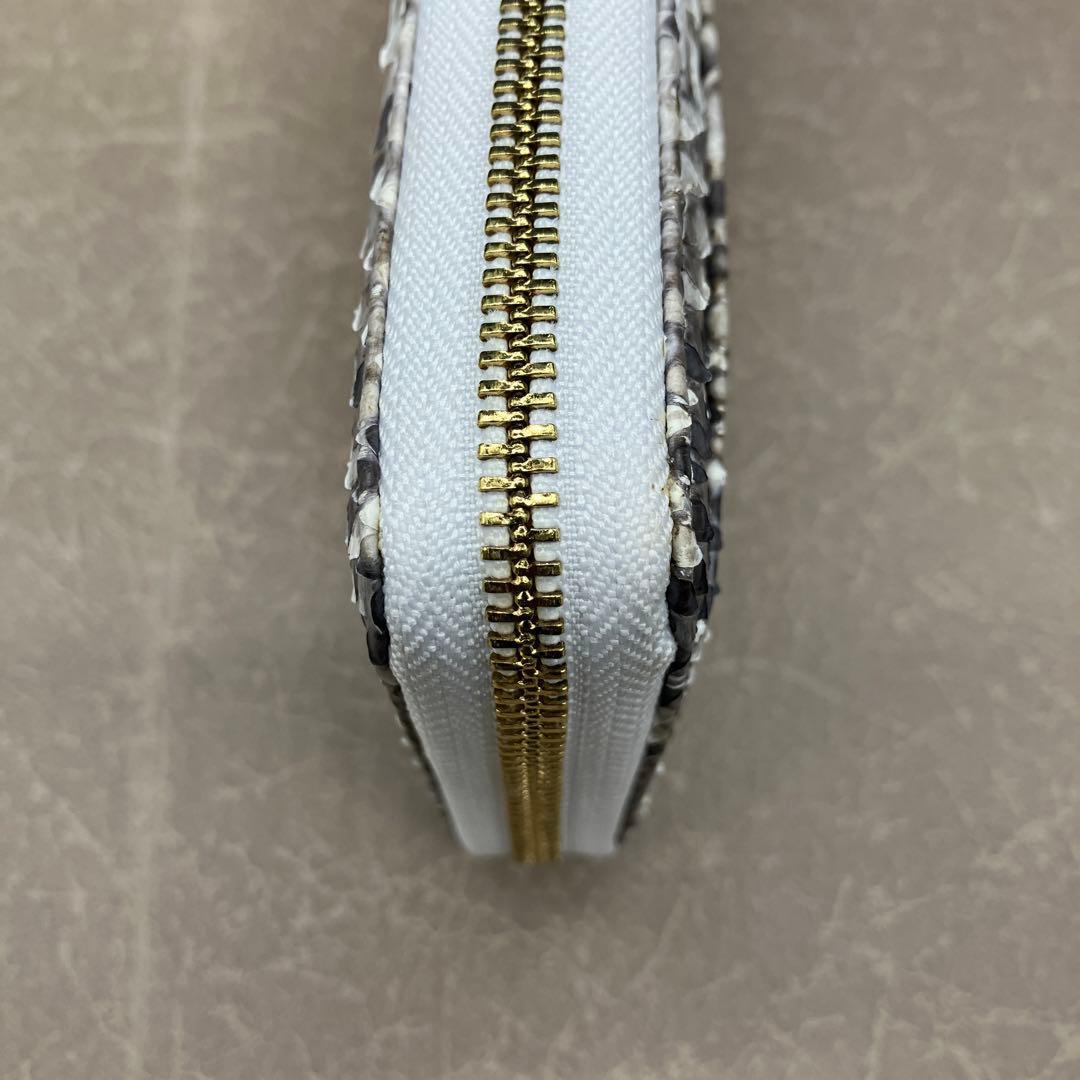 Toukagen トウカゲン　パイソン 長財布　パイソンレザー 財布　白蛇