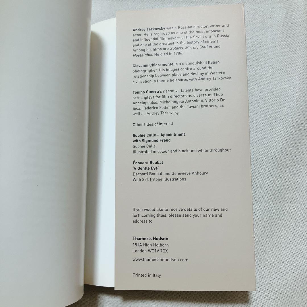 タルコフスキー ポラロイド Tarkovskyインスタントライト写真集