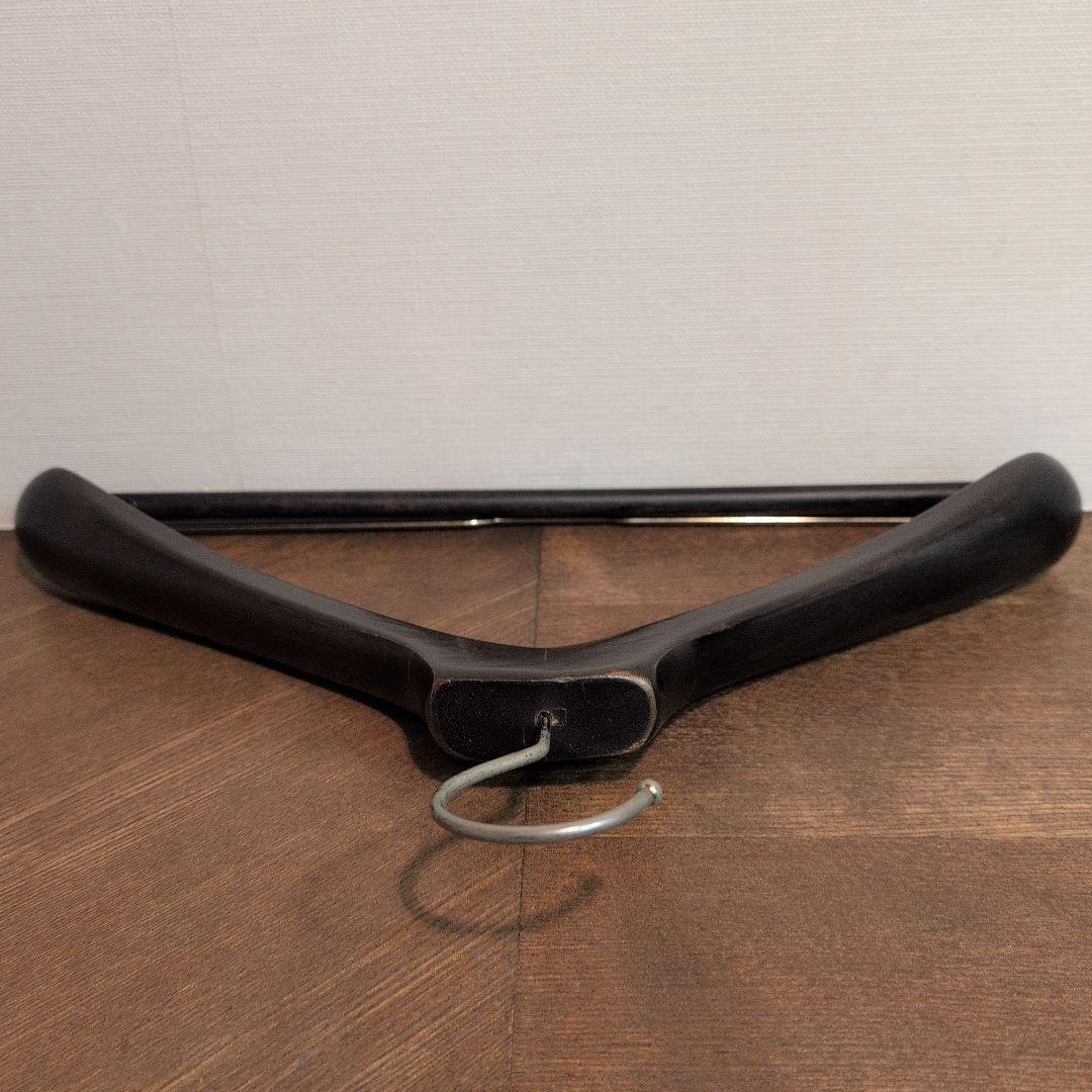 木製 メンズ ハンガー 肩にカーブと厚みがあるタイプ ２種 合計１５本