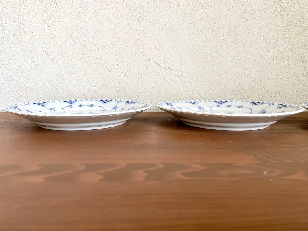 新品 ロイヤルコペンハーゲン ブルーフルーテッド ティーセット 皿 デンマーク製