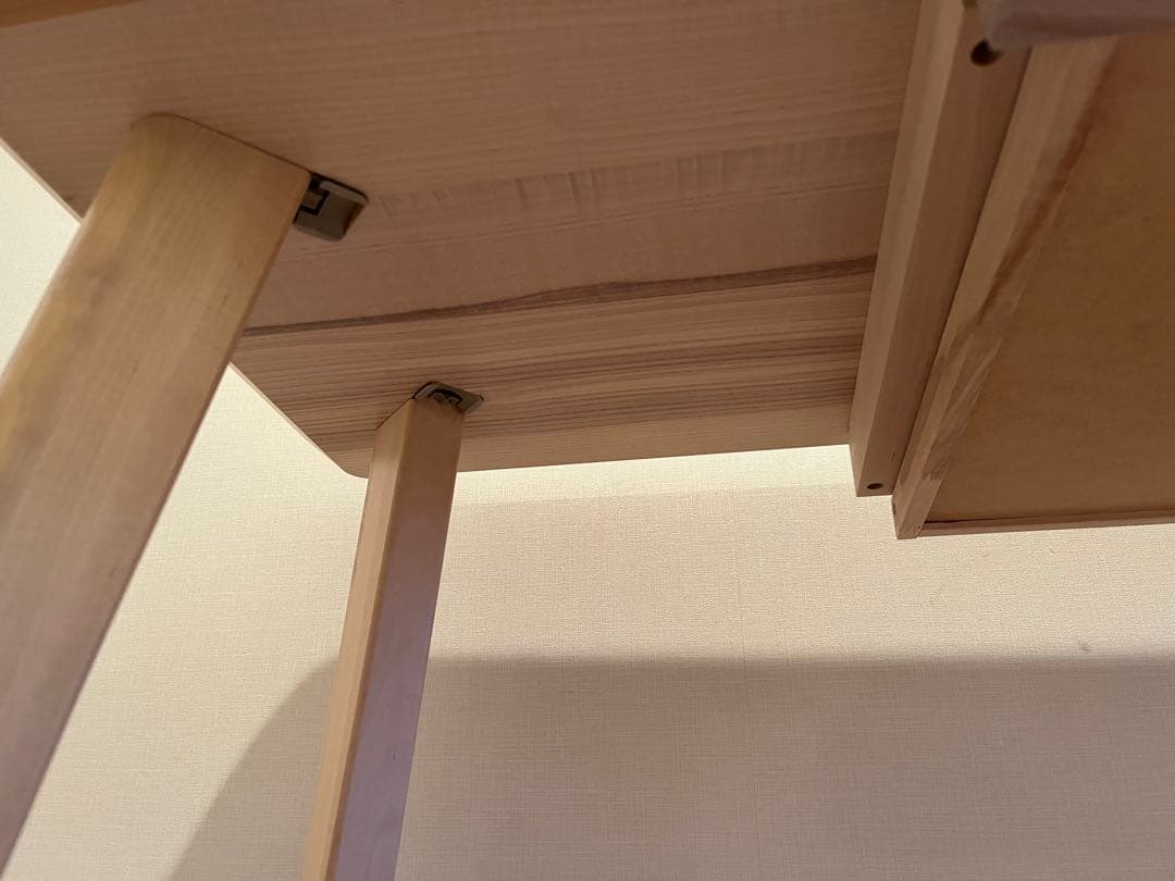 IKEA LISABO ナチュラル木製引き出し付きデスク