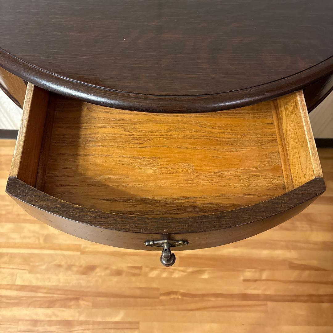 美品！良品イギリス アンティーク家具コンソールテーブル花台ダークブラウン 英国製