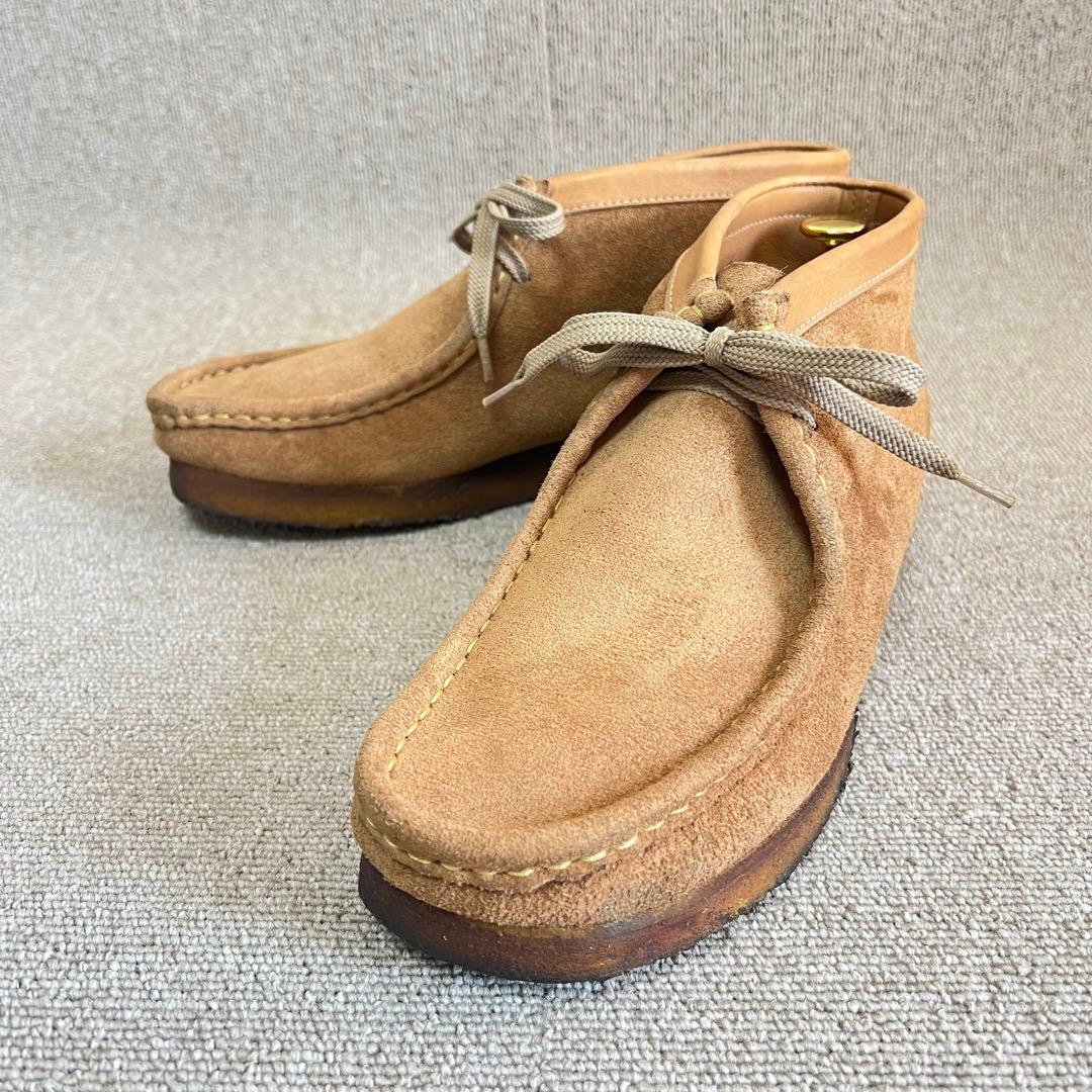 クラークス ワラビー Clarks ライトブラウン スエード UK7.5