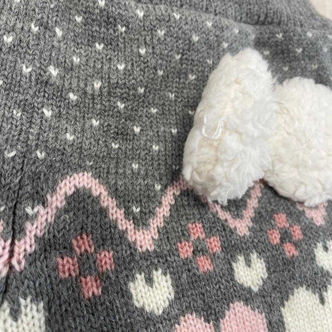 mezzo piano ハート柄セットアウターコートパンツマフラーまとめ売り