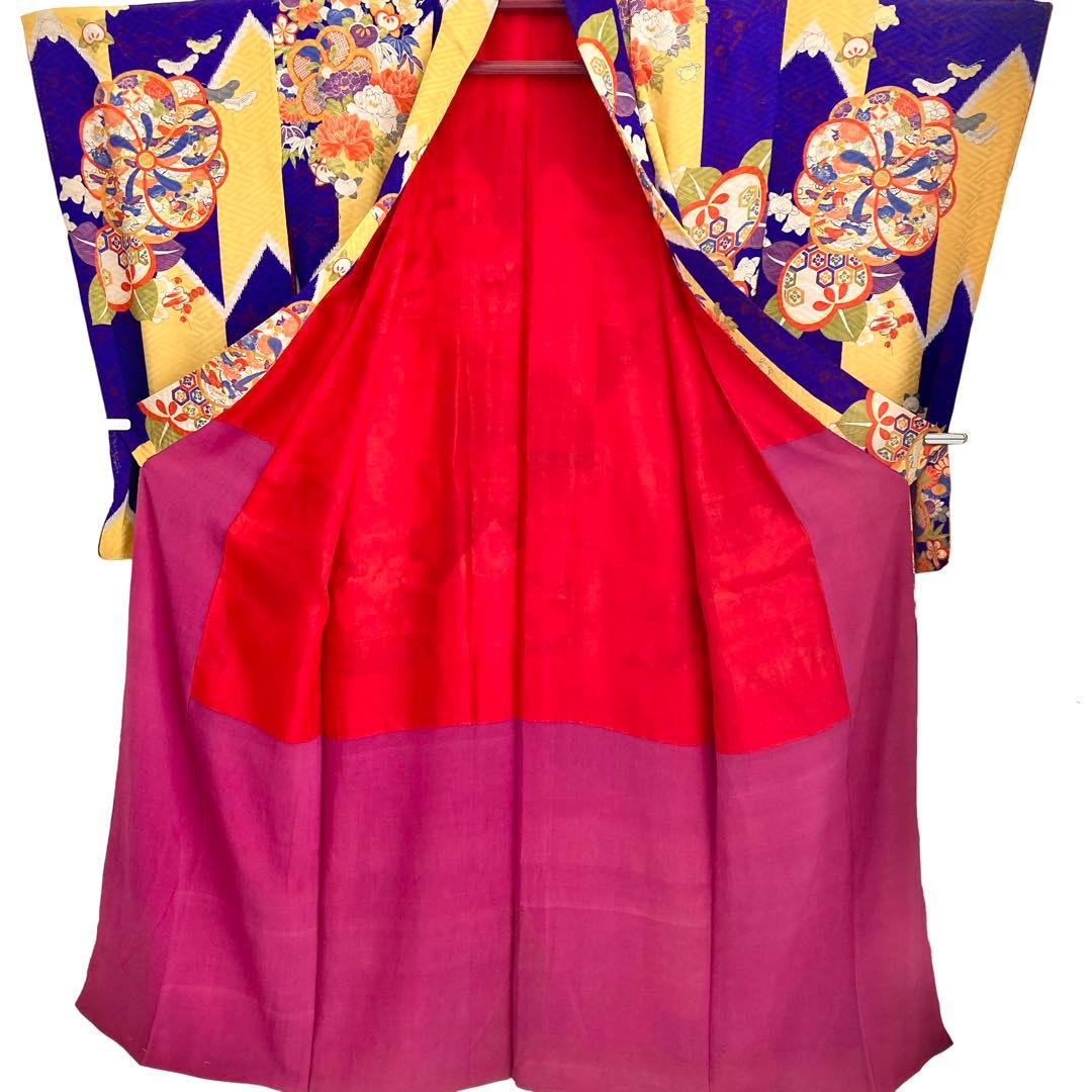 女の子 7歳〜ジュニア 子供着物 七五三 アンティーク着物 NO