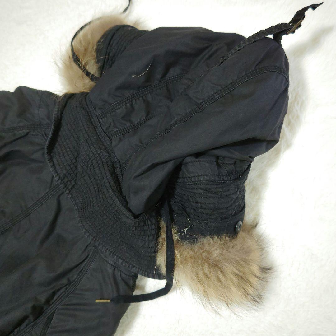 y2k goa ミリタリーコート ブラック ファー Y2K G.O.A ロング