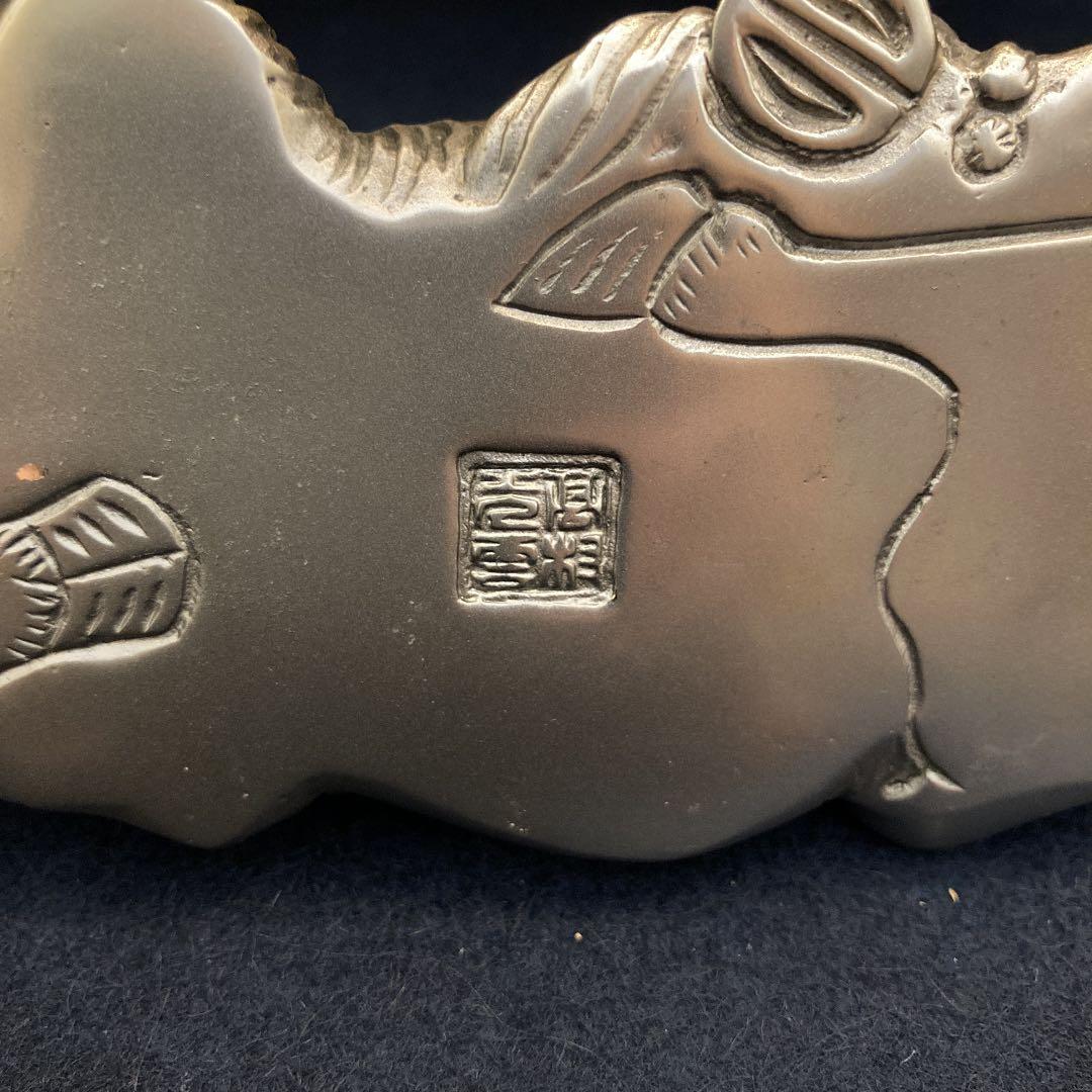 高村光雲　座牛　洋銀　置物