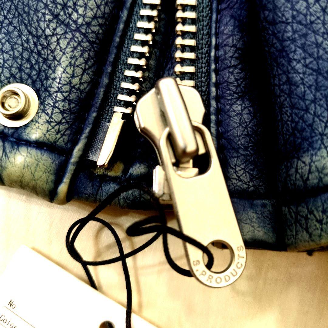 SLY スライ　合皮ジャケット　ジャンパー　ブルー　Sサイズ 未使用品