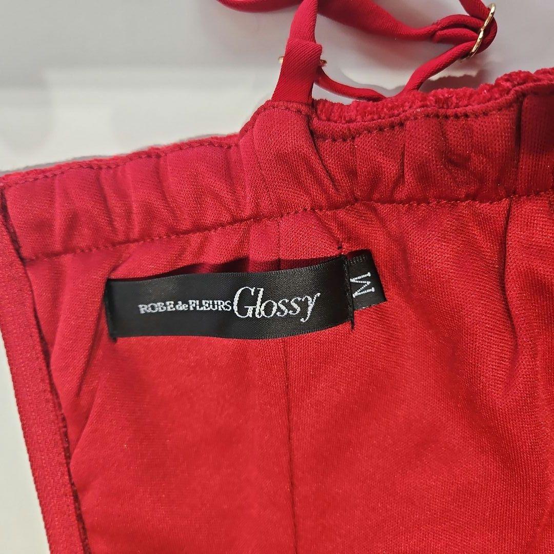 ROBE de FLEURS Glossy/バストビジューセットアップミニドレス