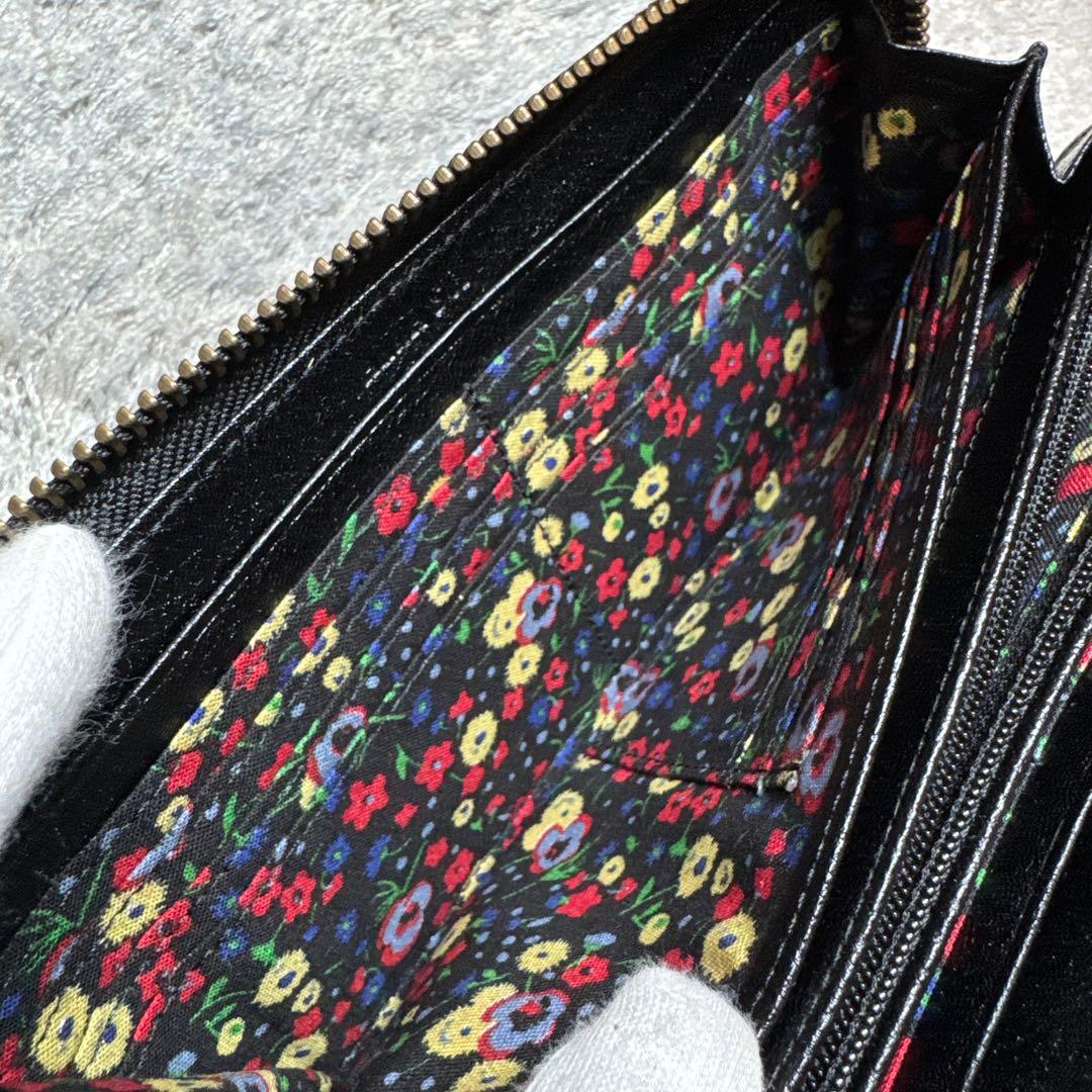 【未使用】ANNA SUI アナスイ 長財布 ラウンドファスナー ブラック