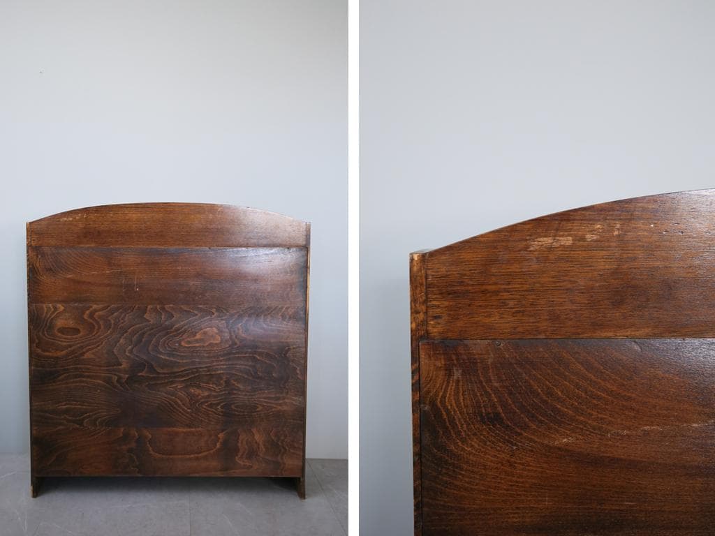 英国アンティーク木製ブックシェルフ/本棚/食器棚/飾り棚/ラック(92-52)