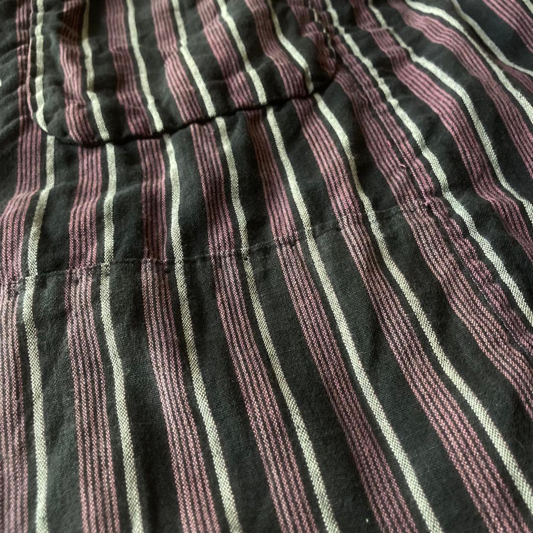 古布リメイク 風呂敷 縞木綿 ピエロもんぺ サルエル モンキーパンツ