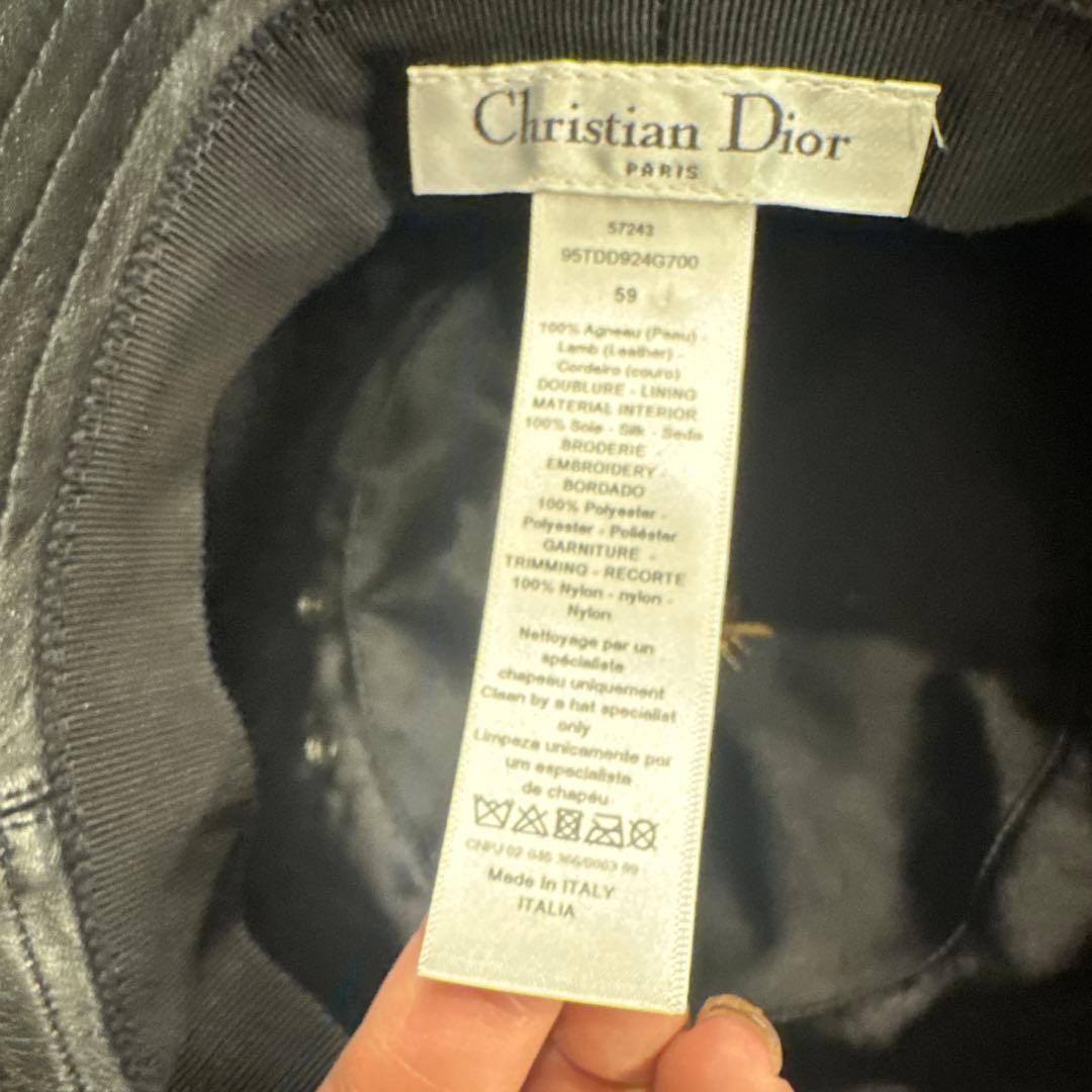 Dior ブラック バケットハット ネット付き