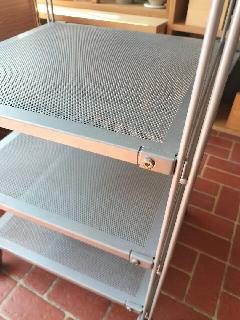 廃盤 無印良品 MUJI スチール ユニットシェルフ グレー メッシュ
