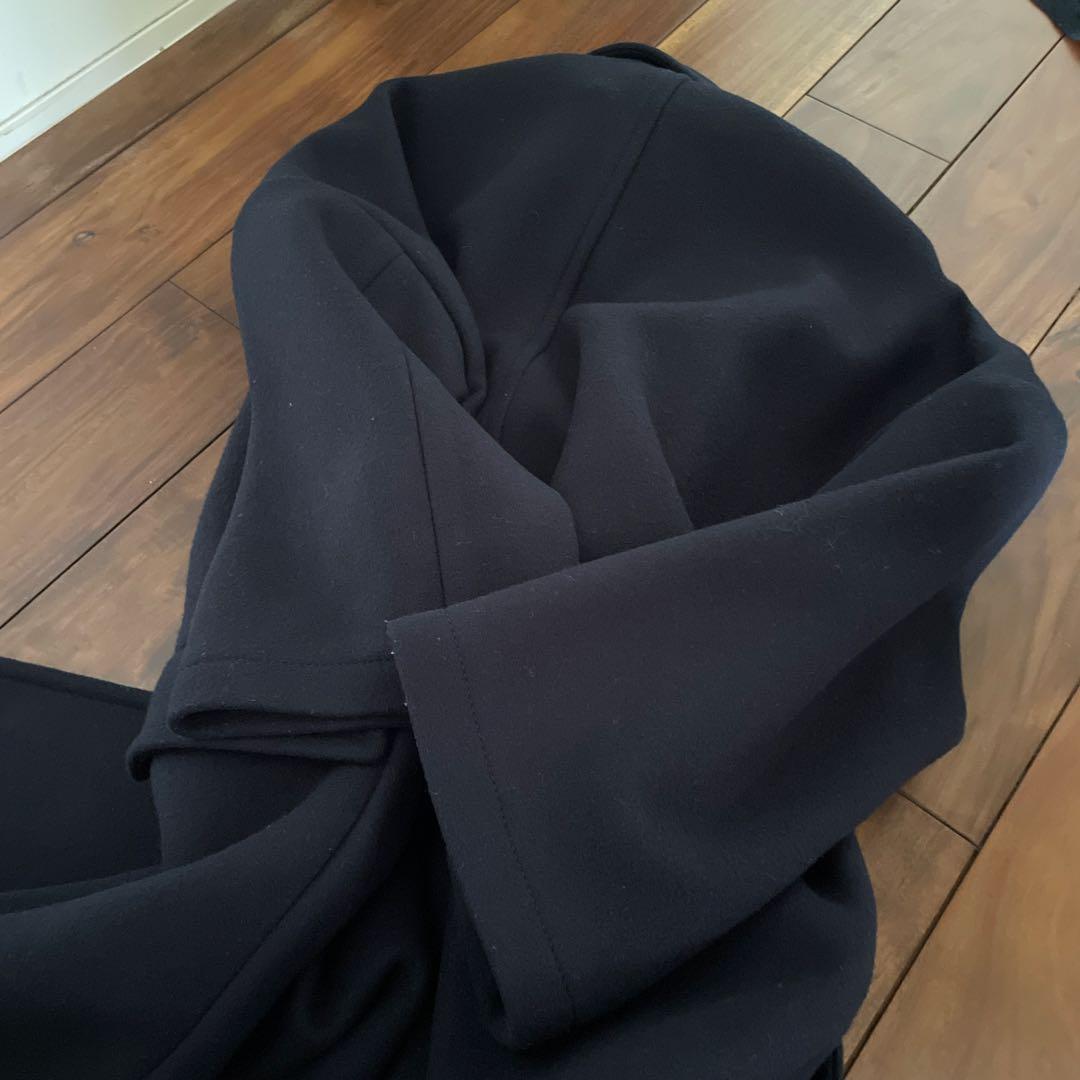 Mayuko✴︎FRAMeWORK ロング Pコート　36　ネイビー