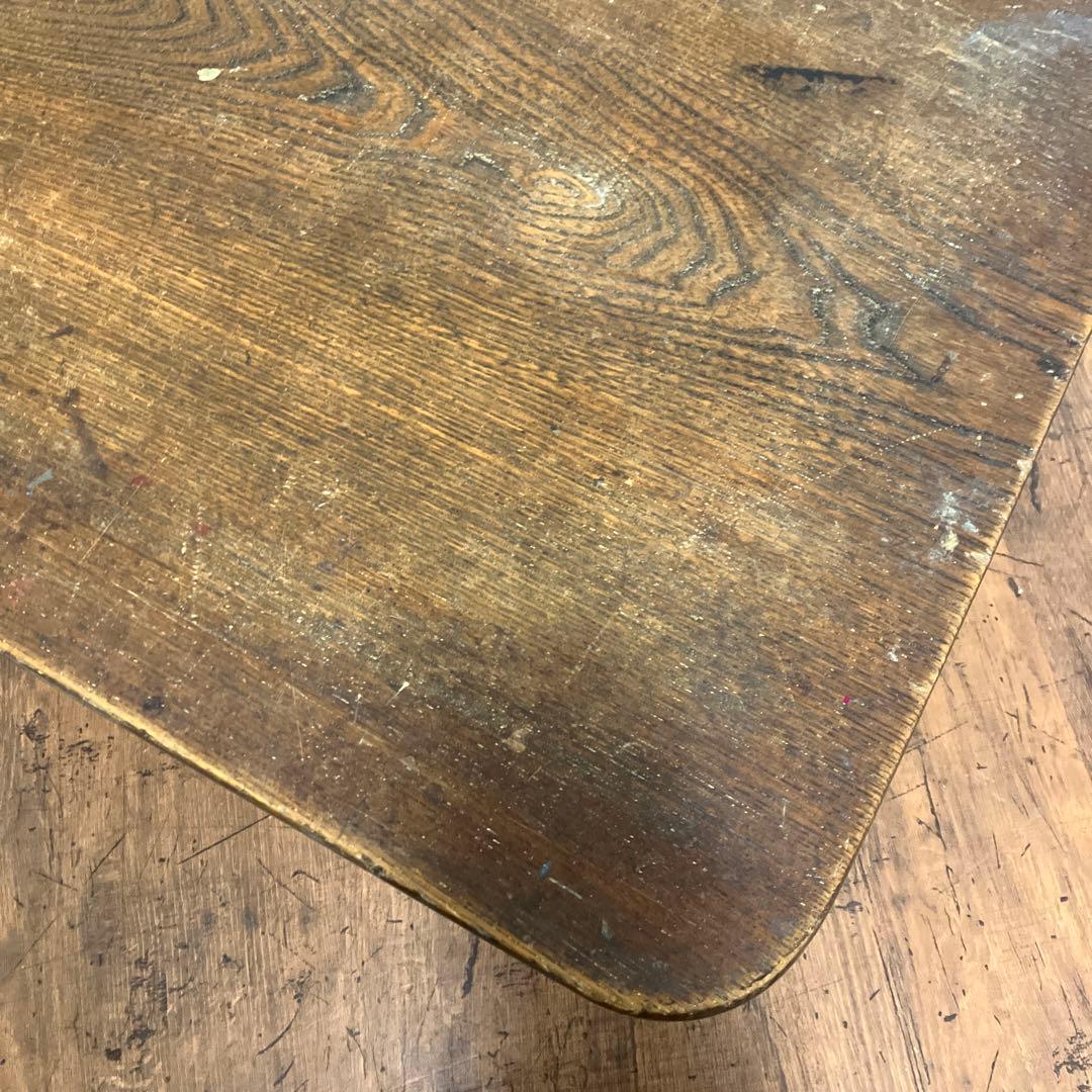 B-2 昭和レトロ 木製 折りたたみ式 座卓 ちゃぶ台 古材 古道具 文机