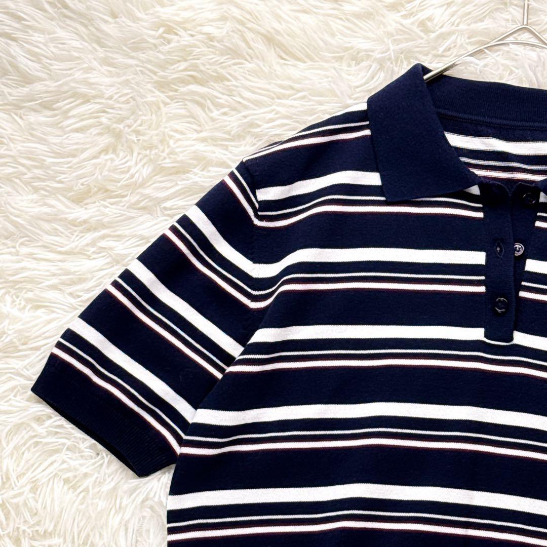 極美品✨Her lip to　Multi Border Polo Top