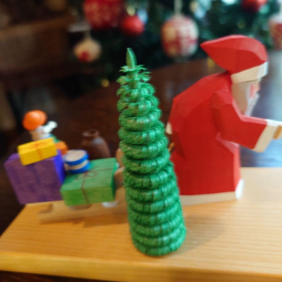 ドイツ　エルツ　ベッティーナフランケ　サンタ　キャンドルホルダー　Xmas＊新品