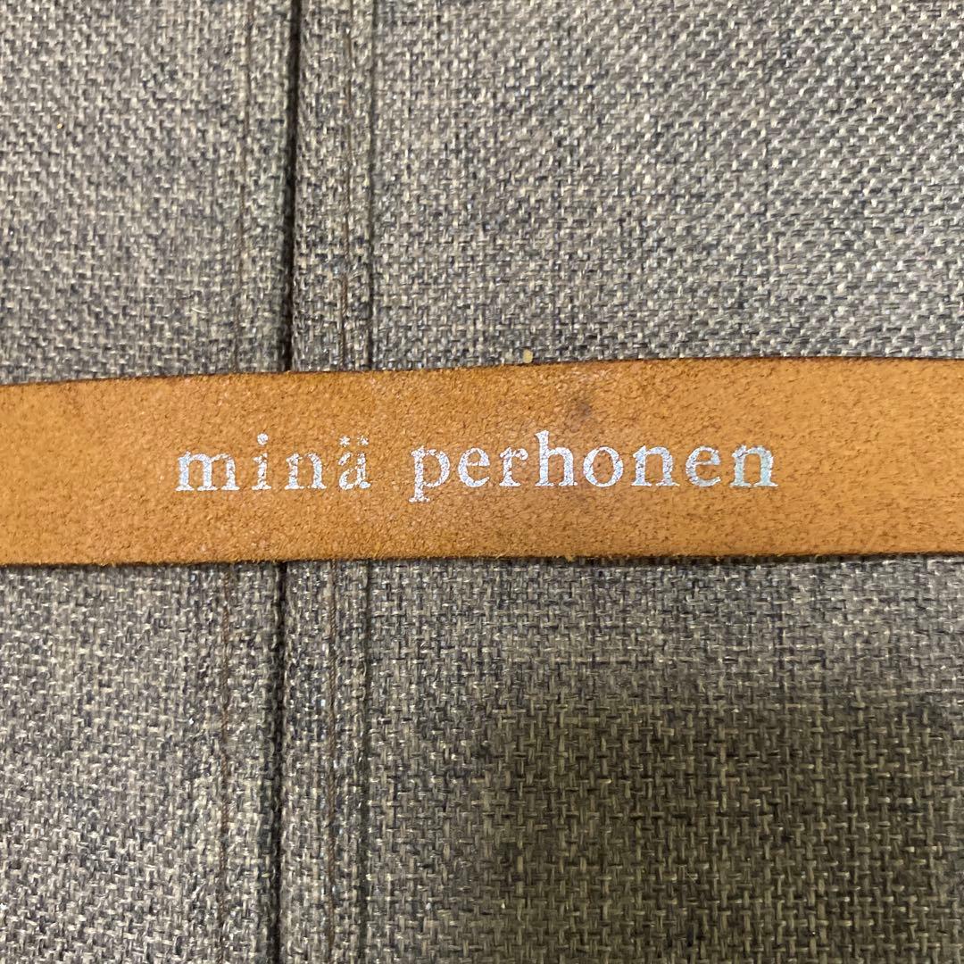 minä perhonen ミナペルホネン　ブラウンレザーベルト