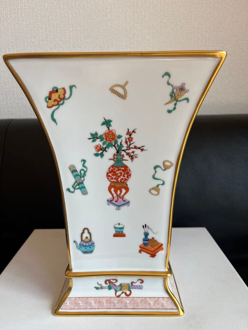 超貴重 ヘレンド シノワズリ 宝づくし 花瓶 飾り物 中国趣味