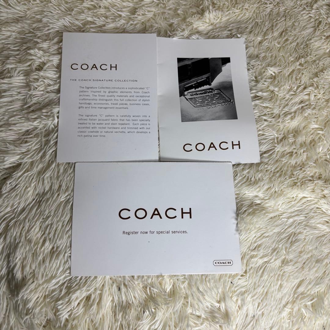 【美品】COACH　シグネチャー　ショルダーバッグ　斜め掛け　ブラック　4270
