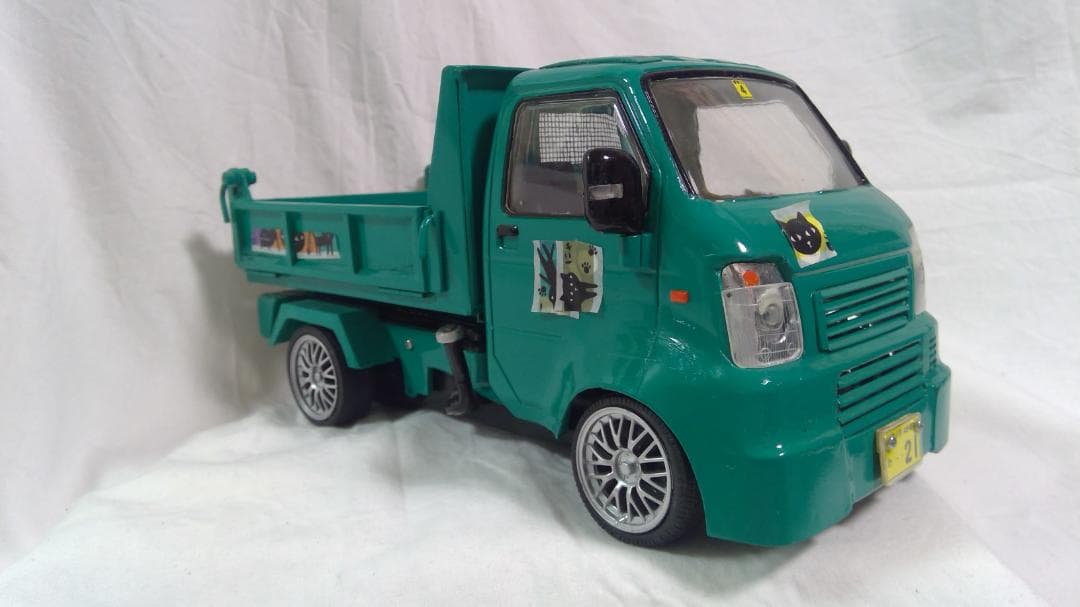 トイラジコン軽トラックをダンプカーに改造品＊価格相談等お気軽にコメントどうぞ