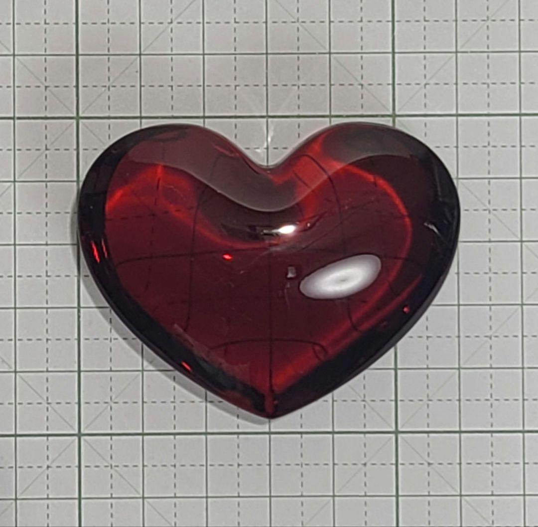 週末値下げバカラ　ザンザン ハート　オブジェ　レッド　ピンク