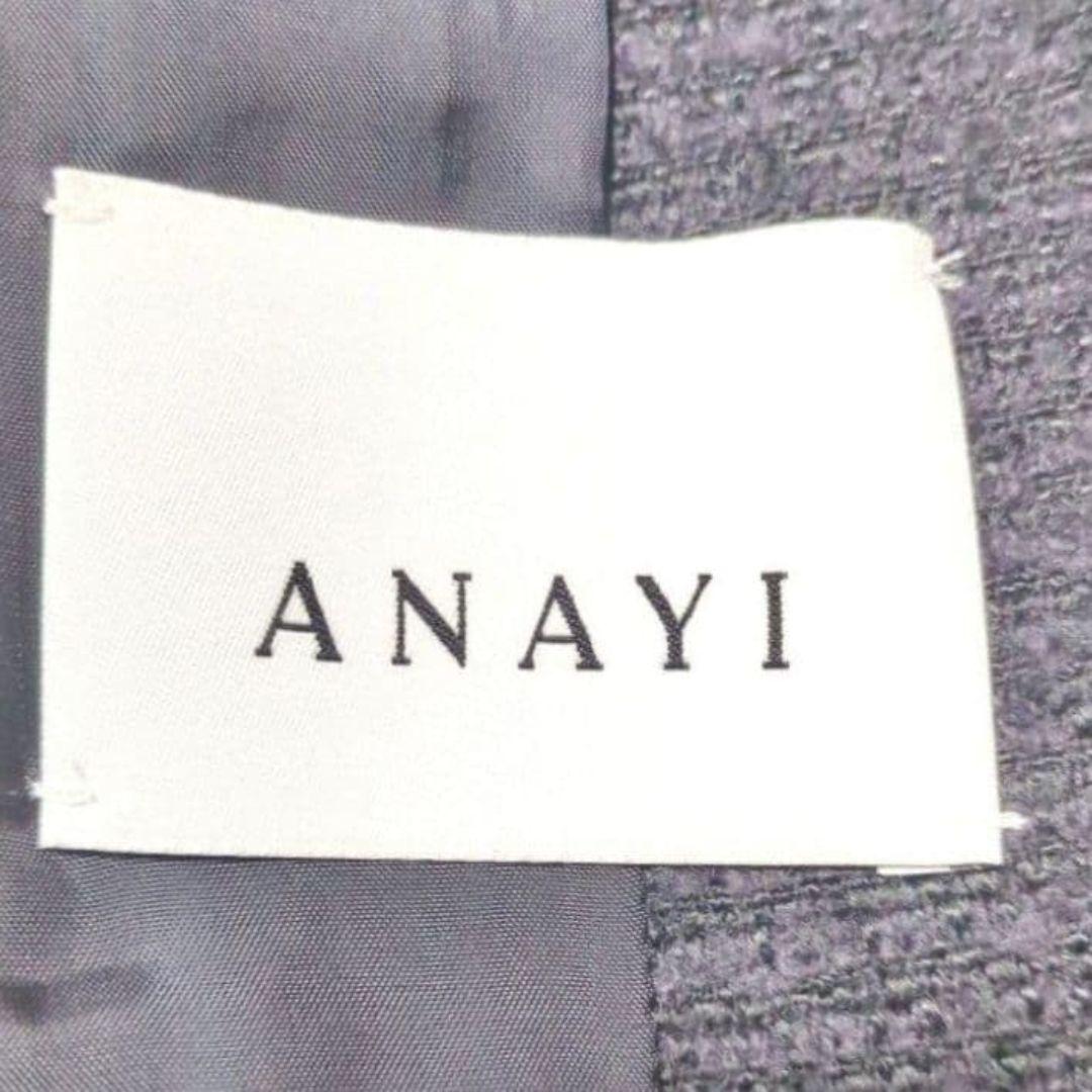 ANAYI 新品未使用✨定価4万 現行タグ ペプラム ノーカラージャケット 黒