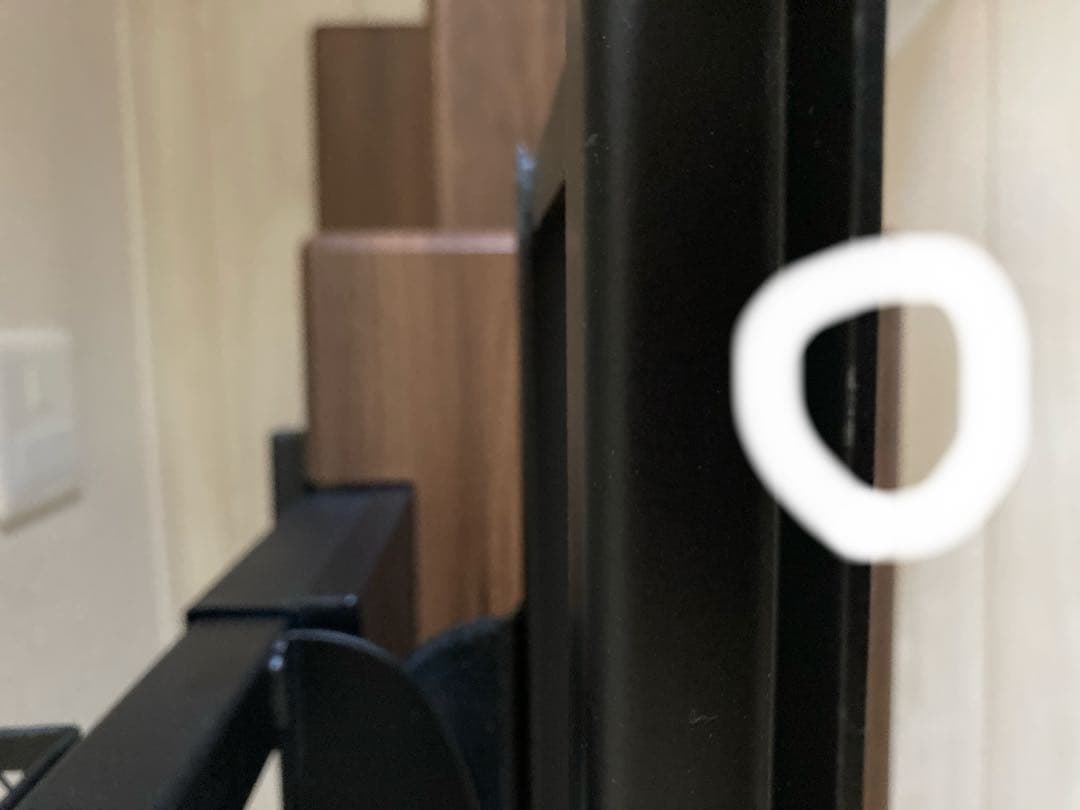 ニトリ　壁よせテレビスタンド　トエル　ミドルブラウン　サウンドバー棚付き