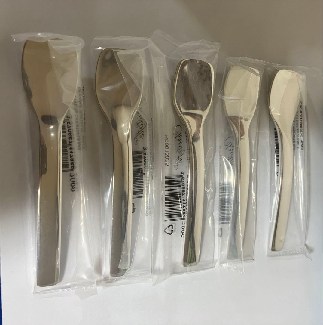 【新品未使用】 クリストフル　Christofle　アイス用スプーン　5本セット