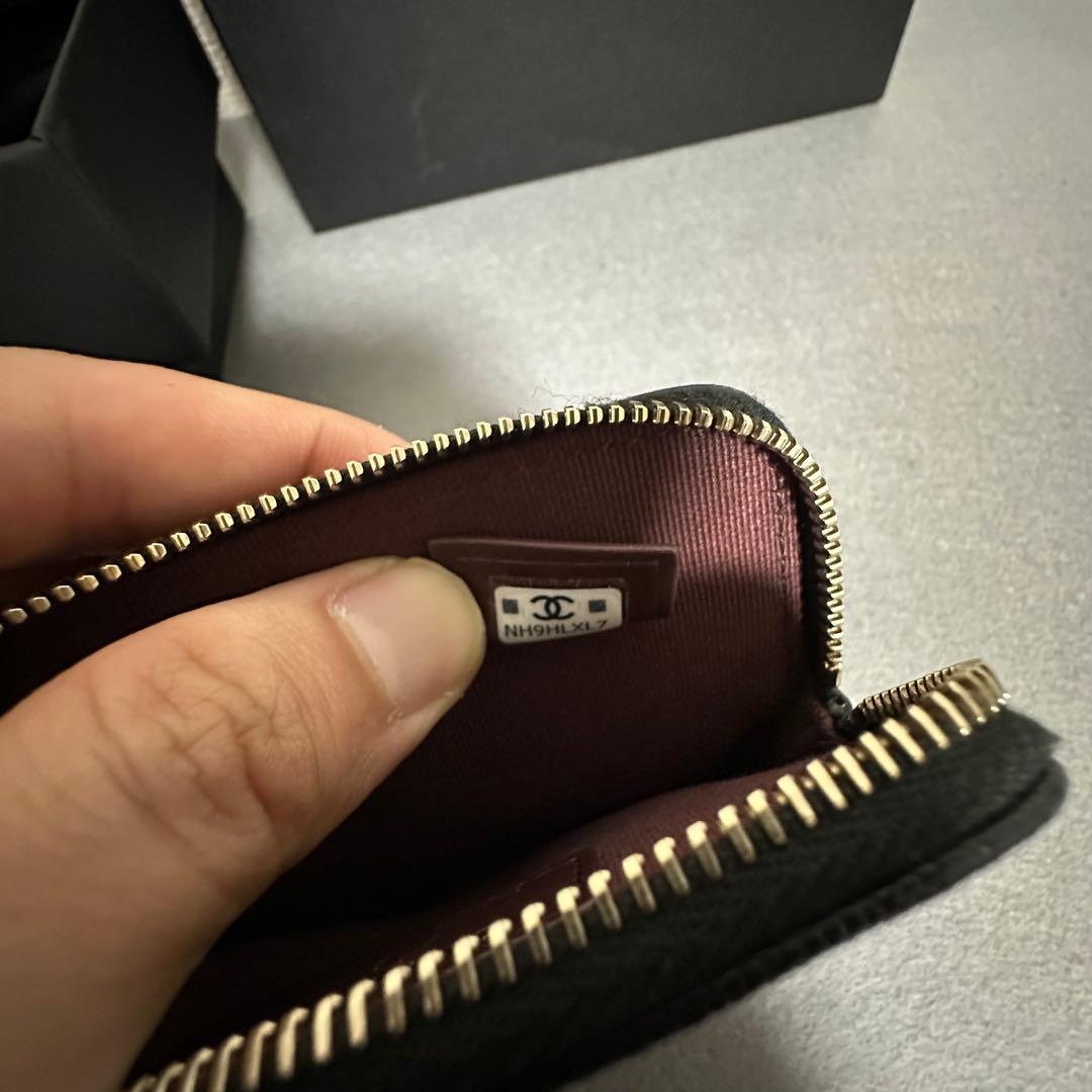 ほぼ未使用CHANEL キャビアスキン　マトラッセ　ケース