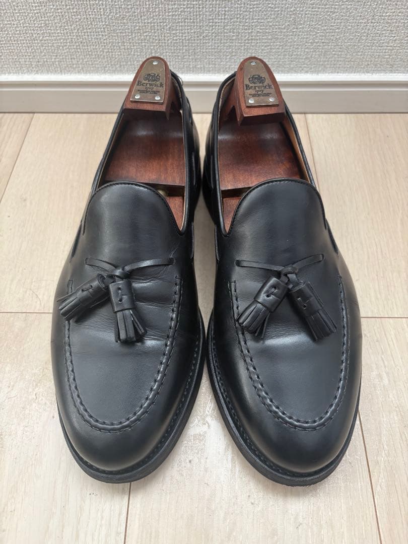 即発送　バーウィック　タッセルローファー　UK9 28.5cm シューツリー付き