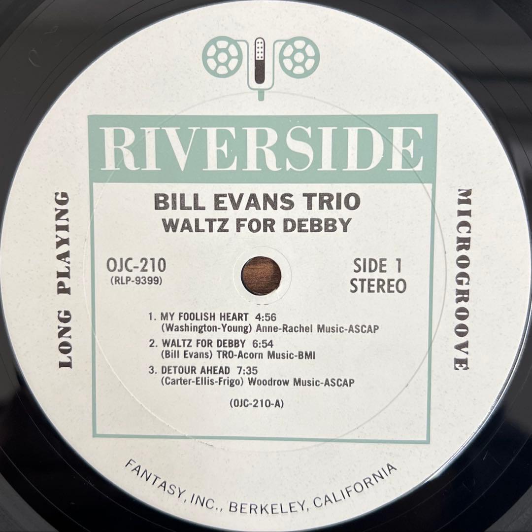 【LP/US盤】Bill Evans / Waltz For Debby