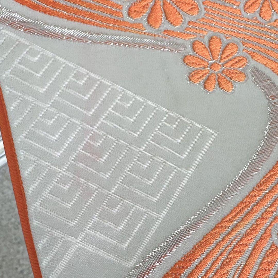 フルセット　七五三　７歳　女の子　青扇源氏車　白地袋帯　簡単半衿　小物　7090